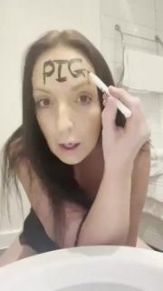 Sexy Nasty MILF Toiletslut Takes BBC Fist preview 2