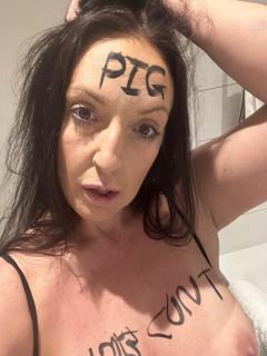 Sexy Nasty MILF Toiletslut Takes BBC Fist preview 5