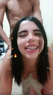 Transando com a irmã e a namorada 