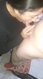 mom sucking son dick