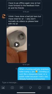 Made PAWG KIK ANAL ONLY TOILET TRAMP grind cunt on a public toilet because she’s pathetic 🚽😵‍💫😂 preview 6