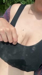 Filthy anal only piggy stuff her ass with vegetables and rolls around in the dirt preview 1